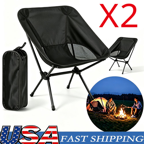 Pack collapsible camp - 2-pack, chairs